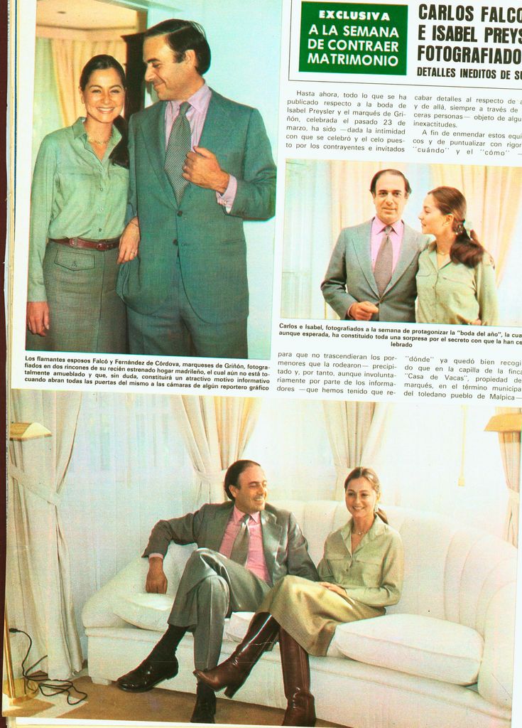 Isabel Preysler y Carlos Falcó H+