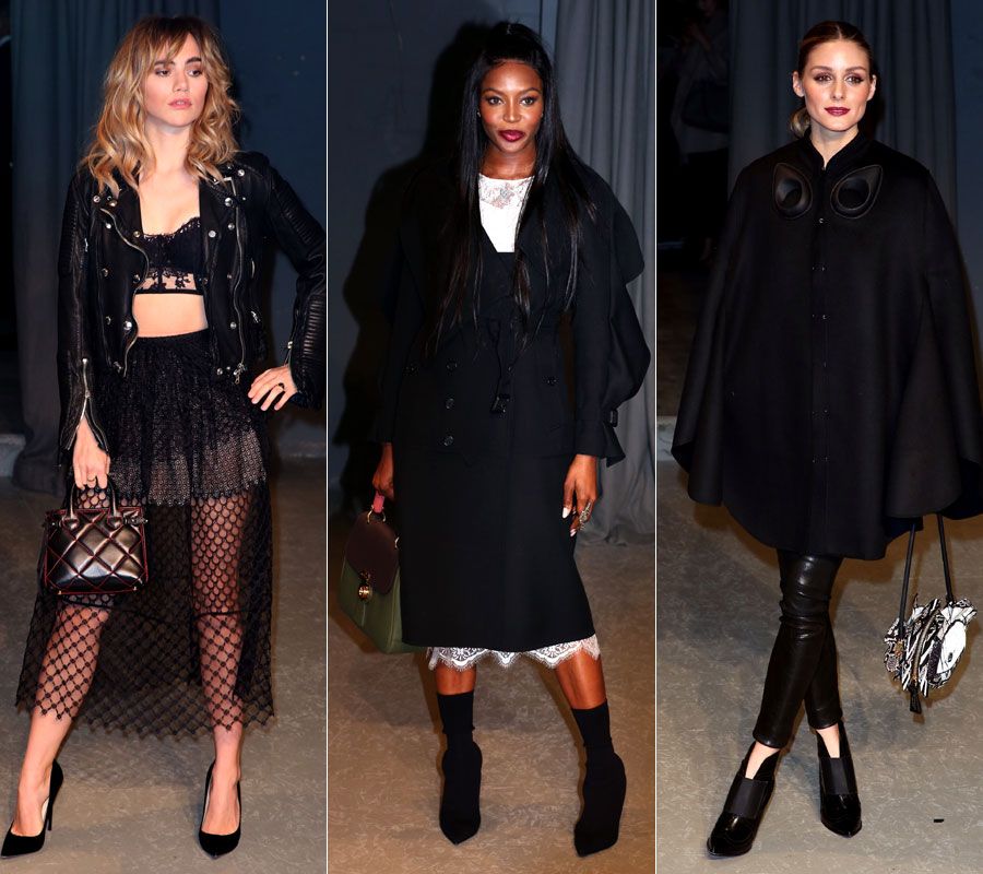 Suki Waterhouse, Naomi Campbell y Olivia Palermo