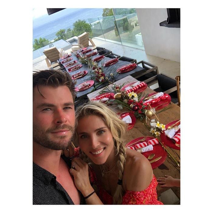 Elsa Pataky y Chris Hemsworth en su casa