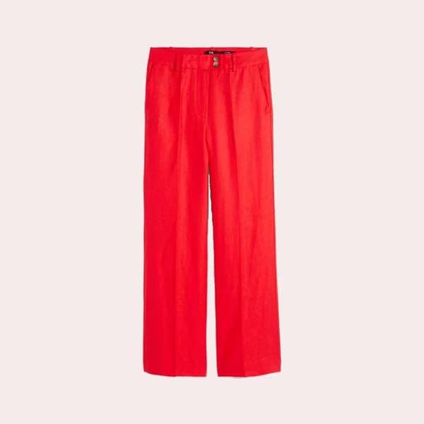 pantalon rojo linoca