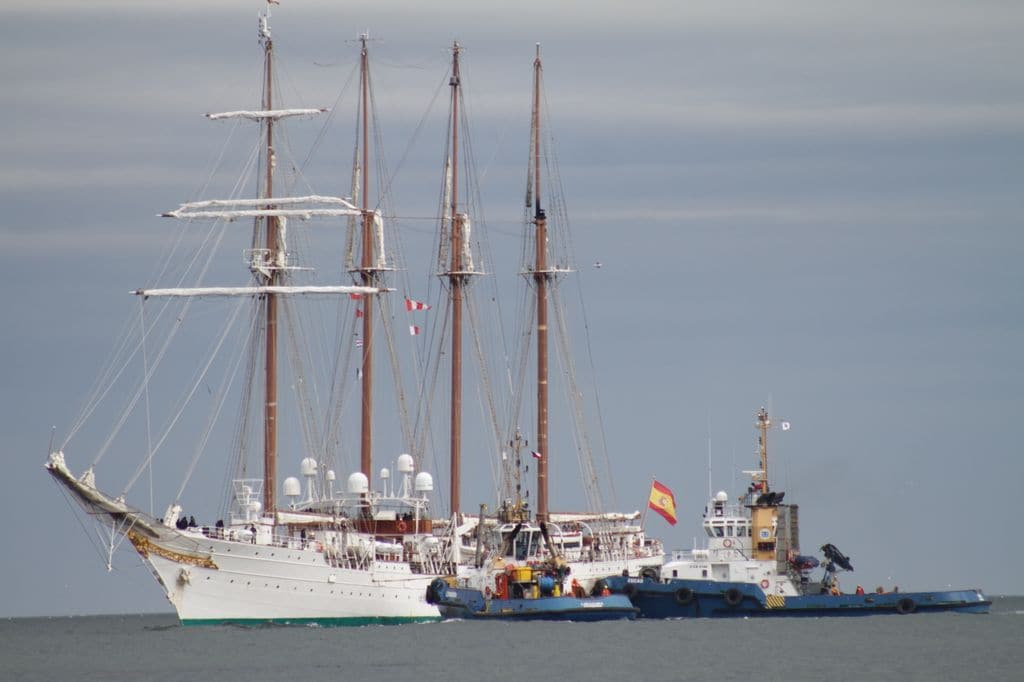 La princesa Leonor llega con el Juan Sebastián de Elcano a Punta Arenas (Chile) 