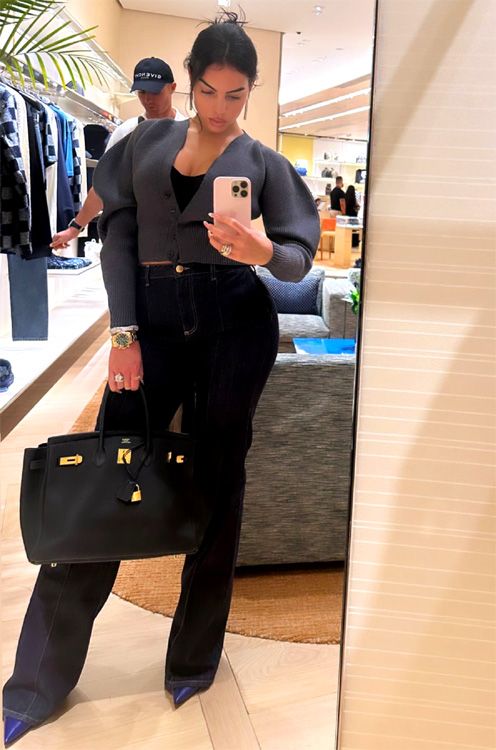 Georgina Rodríguez y Cristiano Ronaldo de compras