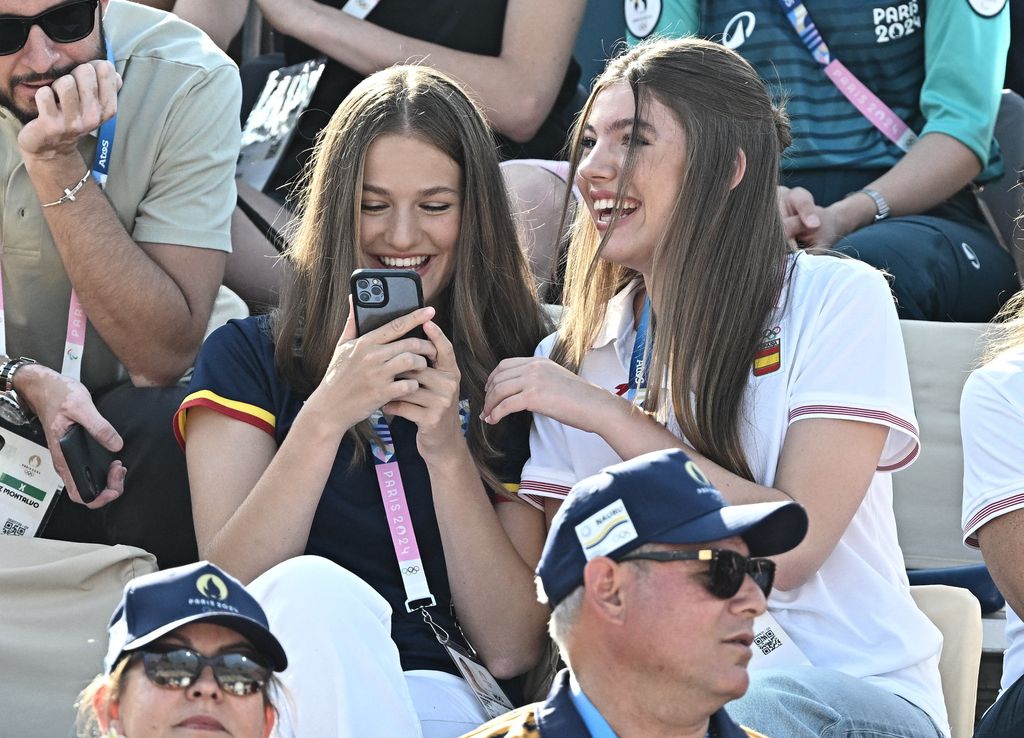 Leonor y Sofia durante los JJOO