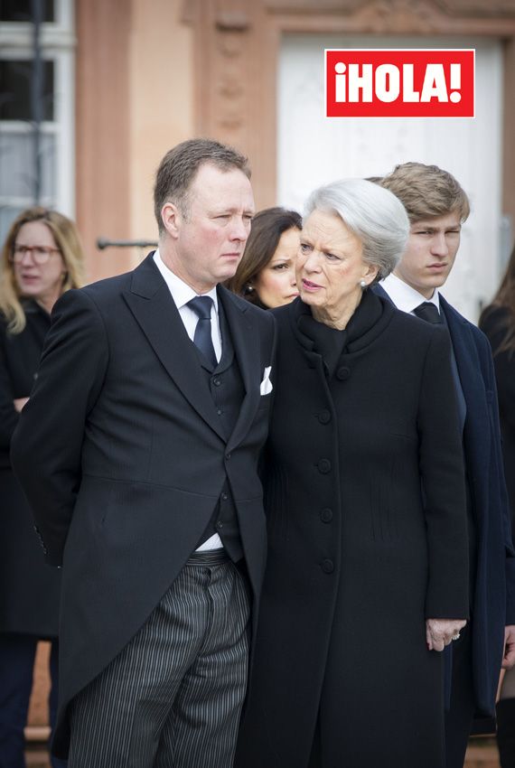Princesa Benedicta de Dinamarca con su hijo Gustav de Sayn-Wittgenstein-Berleburg