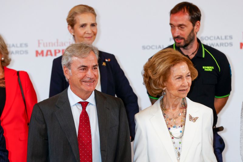 Reina Sofía, Carlos Sainz e infanta Elena 