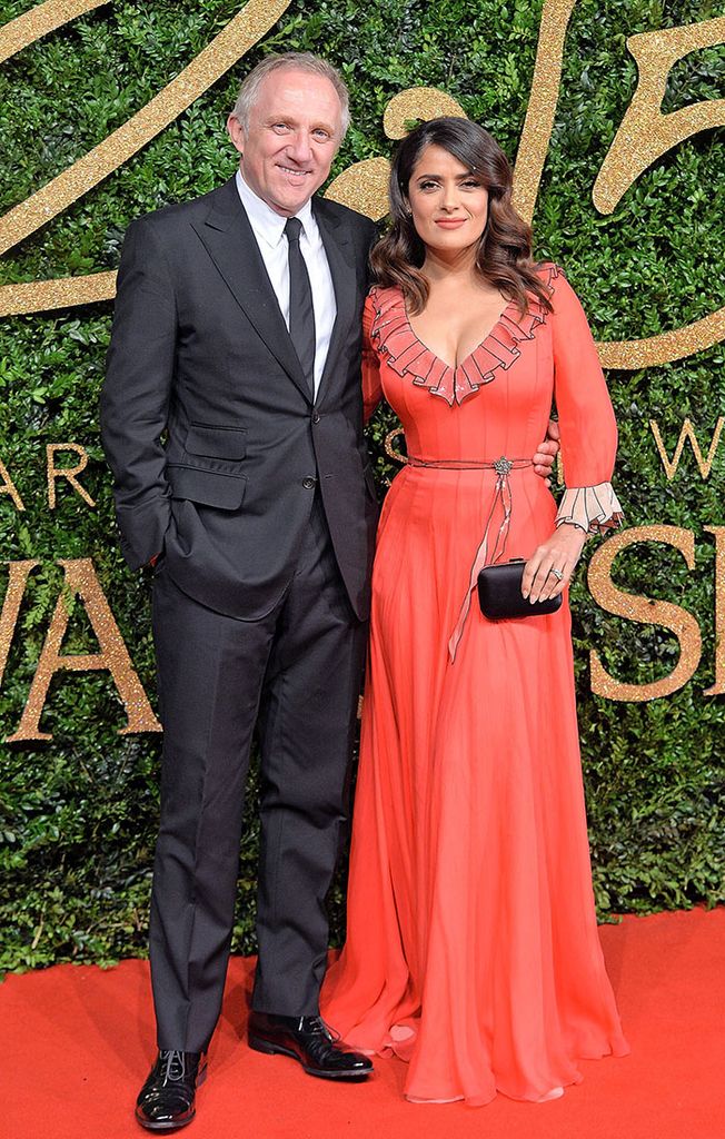 Salma Hayek y su esposo