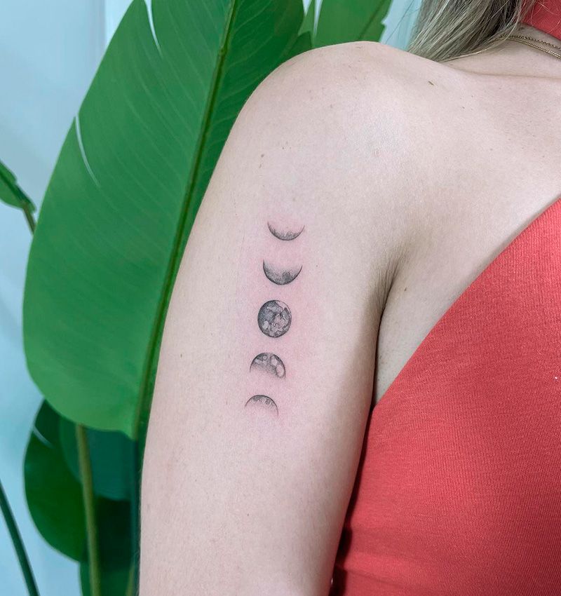 tatuaje fases lunares