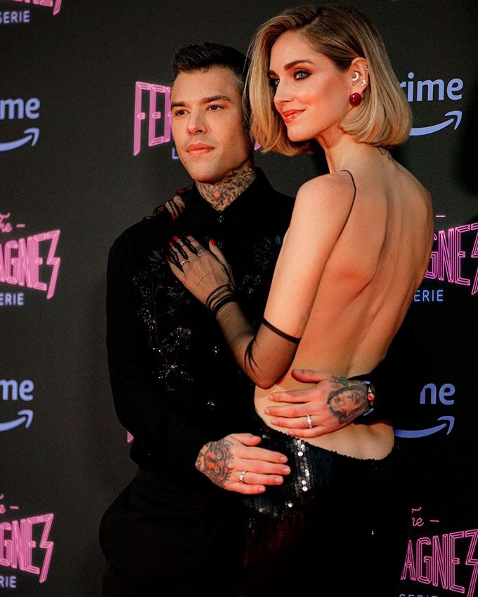 Chiara Ferragni y Fedez en el estreno de 'The Ferragnez 2'