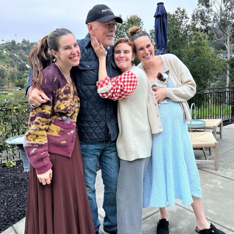 Bruce Willis y sus tres hijas mayores