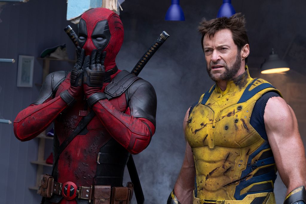 Ryan Reynolds como Deadpool y Hugh Jackman como Lobezno en el filme