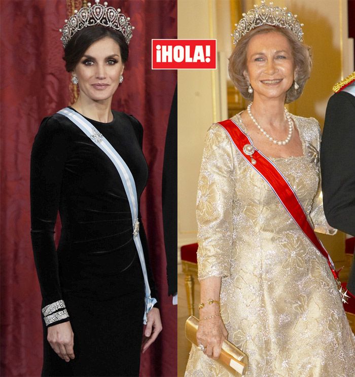 Reina Letizia y reina Sofía