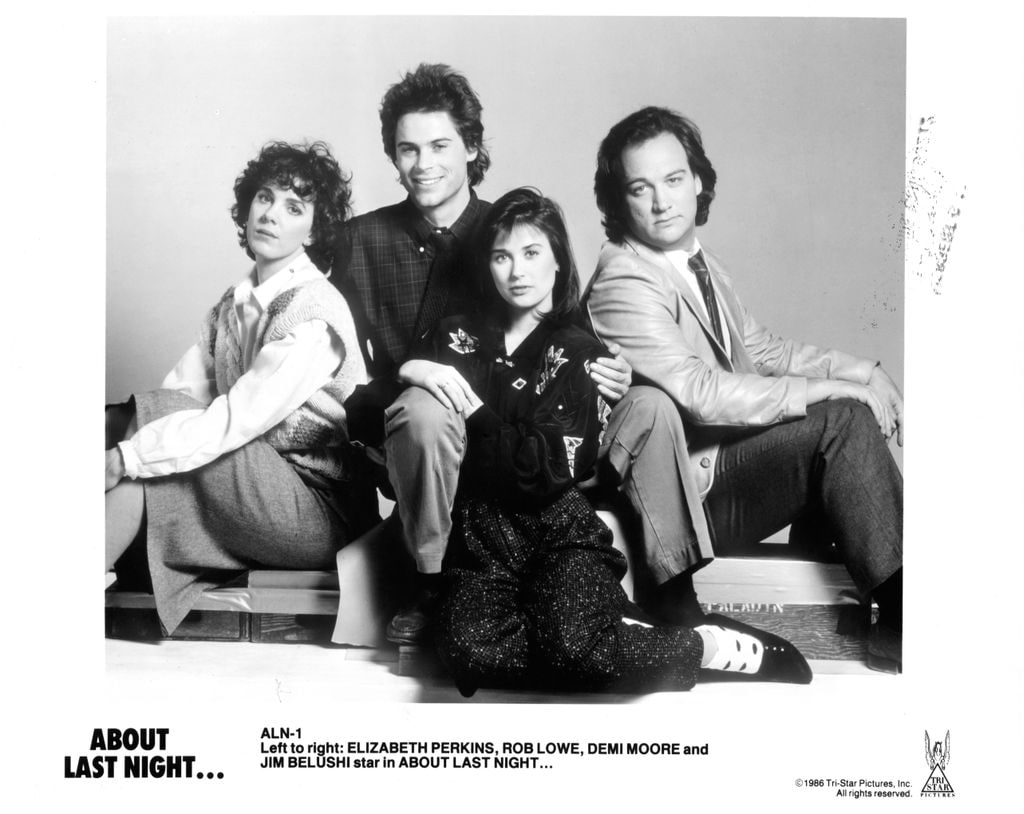 Elizabeth Perkins, Rob Lowe, Demi Moore y James Belushi 