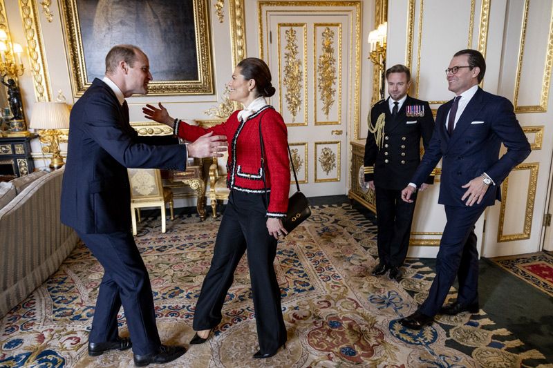 Kate Middleton y el príncipe Guillermo con Victoria y Daniel de Suecia