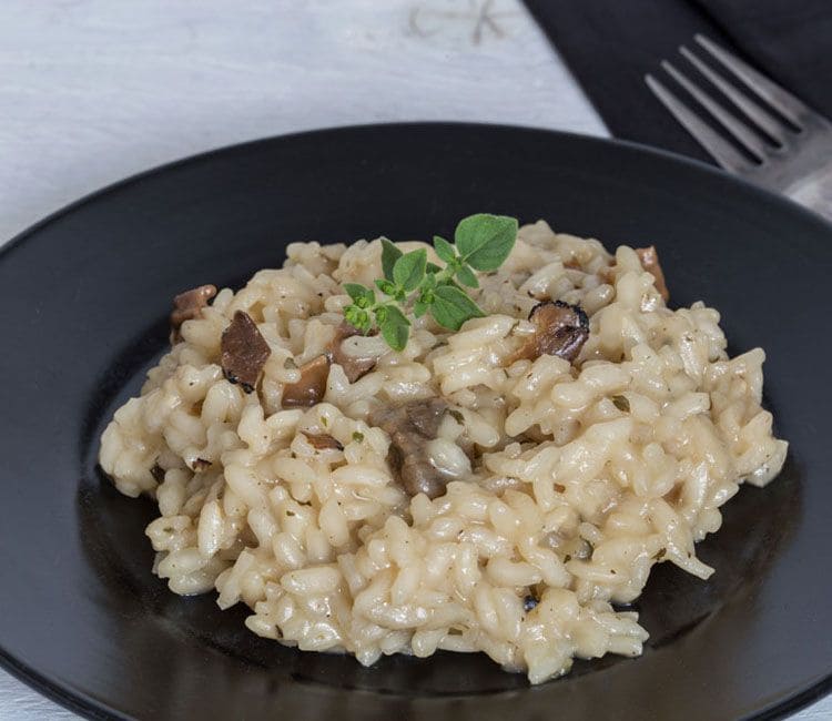 Risotto con boletus y trufa