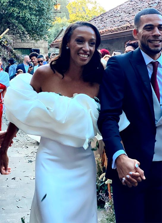 Ana Peleteiro y Benjamin Compaoré se han casado