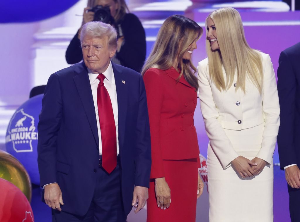 Donald, Melania e Ivanka Trump