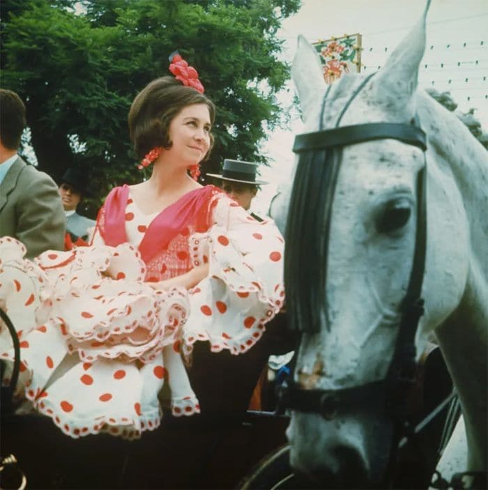 La reina Sofía en la Feria de Abril