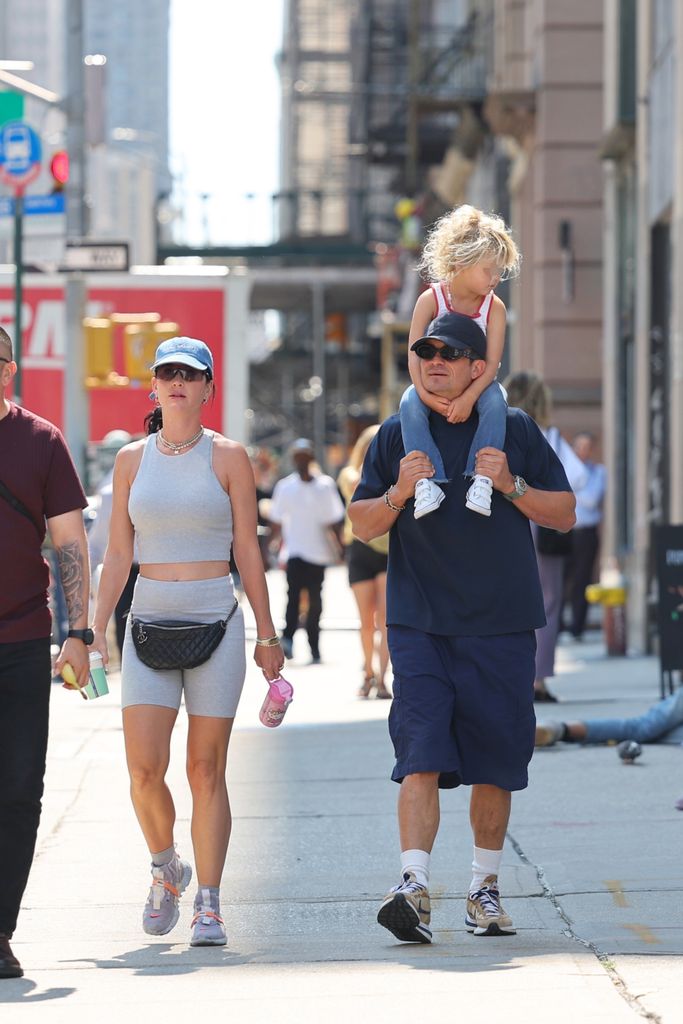 Katy Perry y Orlando Bloom, de paseo con su hija Daisy, de 4 años, en Nueva York