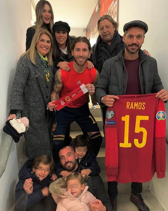 Sergio Ramos y su familia