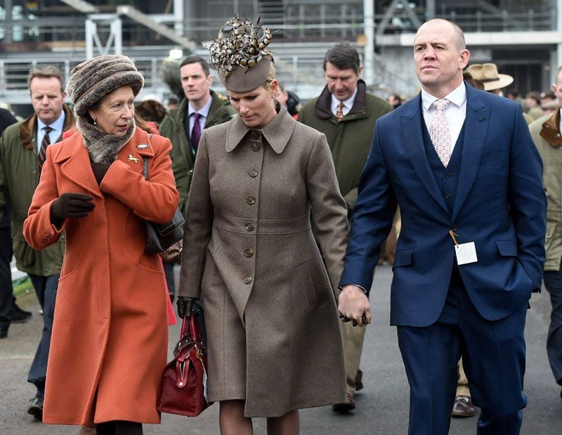 La princesa Ana, Mike Tindall y Zara Tindall