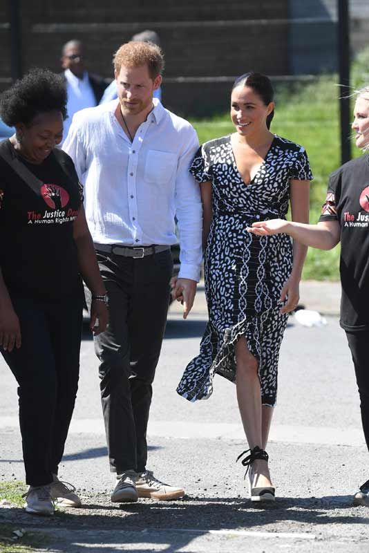 Meghan Markle y el príncipe Harry en Sudáfrica