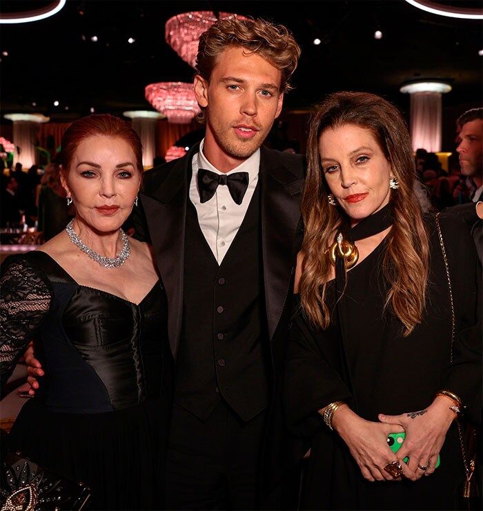 Priscilla Presley, Lisa Marie Presley y Austin Butler