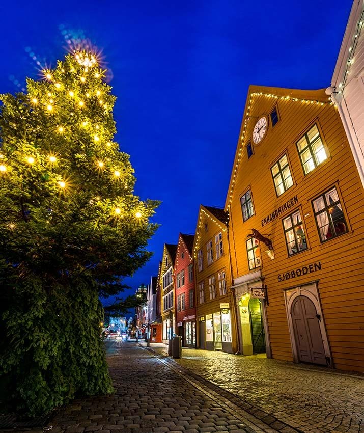 Bergen Noruega navidad