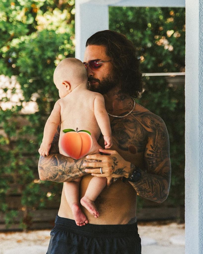 Maluma y su hija Paris