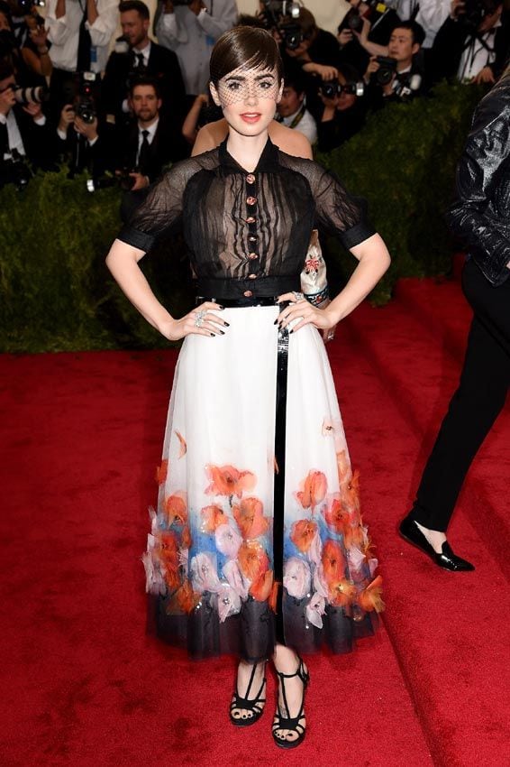 met gala 2015 lily collins 1