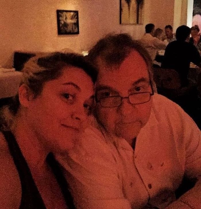 Meat Loaf con su hija Amanda 