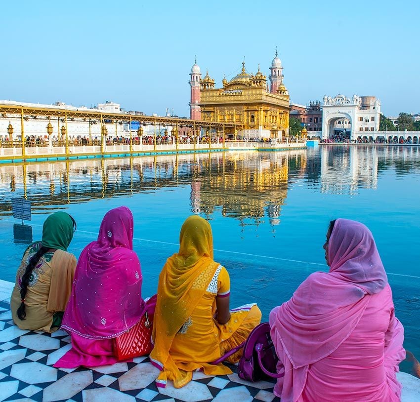 Amritsar  templo dorado india