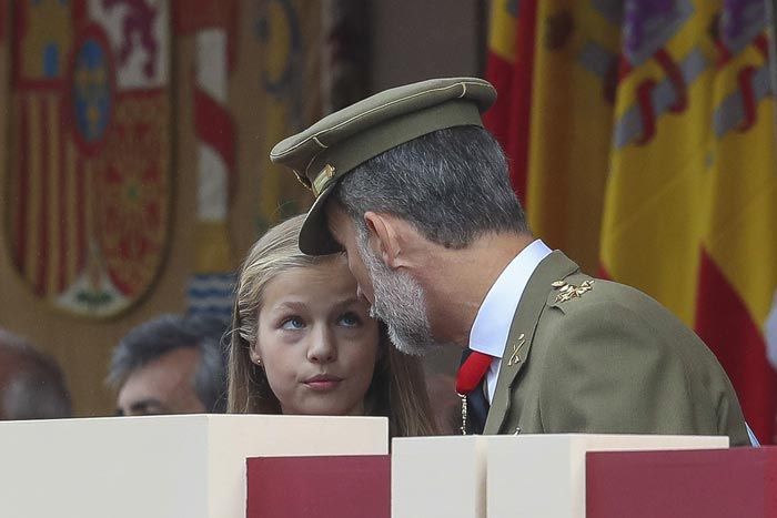 La princesa Leonor y el rey Felipe