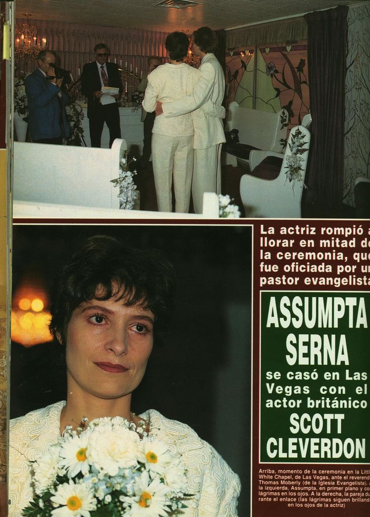 Boda de la actriz Assunta Serna