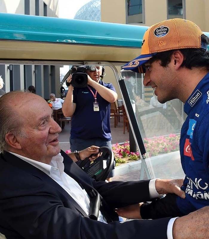 Carlos Sainz y don Juan Carlos