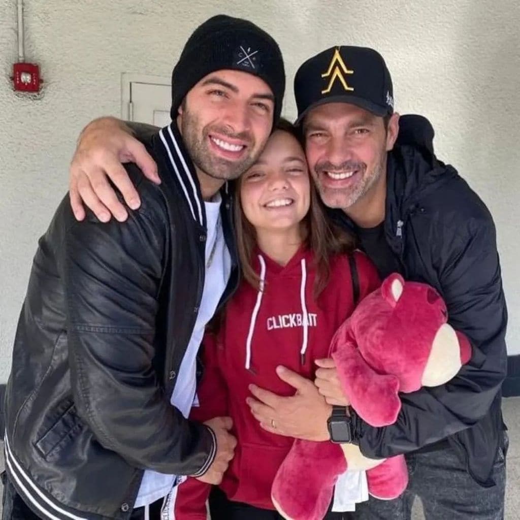 Oriana es la más feliz con sus 'dos papás': Jencarlos Canela y Cristóbal Lander.