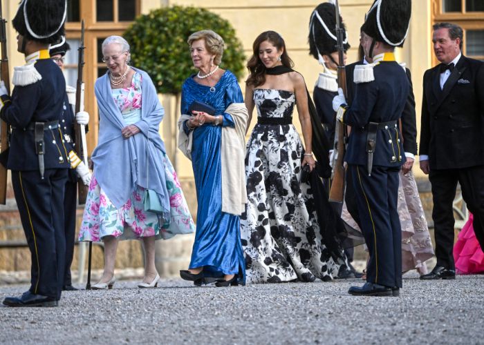 Mary de Dinamarca, el príncipe Federico, la reina Margarita y Ana María de Grecia