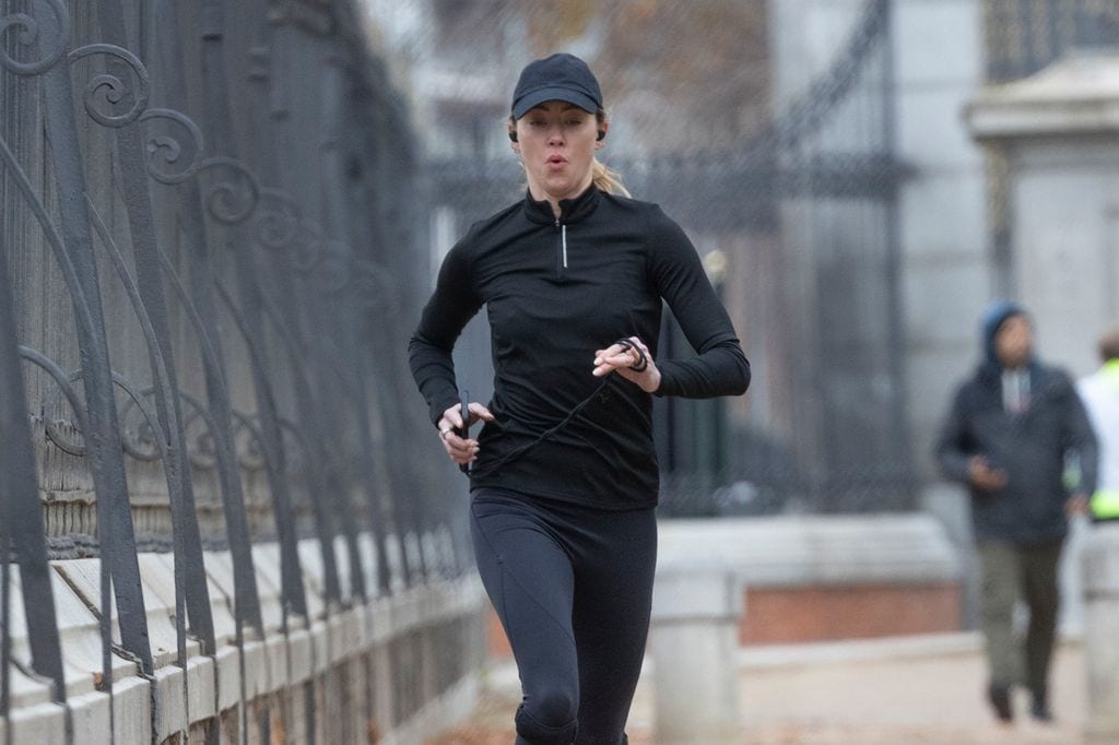 Amber Heard, corriendo por el Retiro