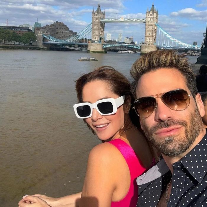 Carmen Villalobo ('Café con aroma de mujer') y su novio Frederik Oldenburg en Londres