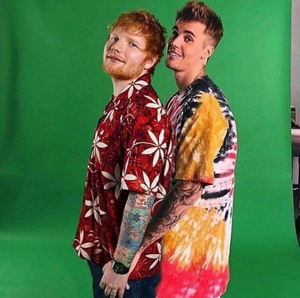 Ed Sheeran y Justin Bieber