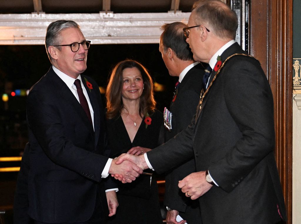 Keir Starmer y su esposa