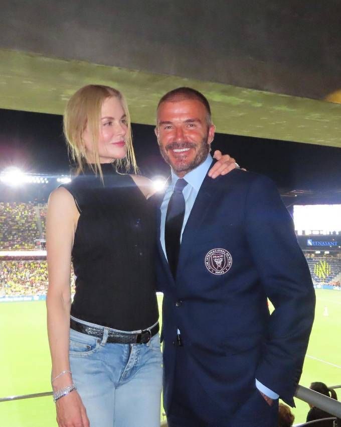 Nicole Kidman y David Beckham