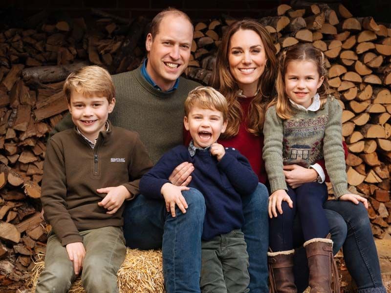 El príncipe Guillermo, Kate Middleton y sus tres hijos