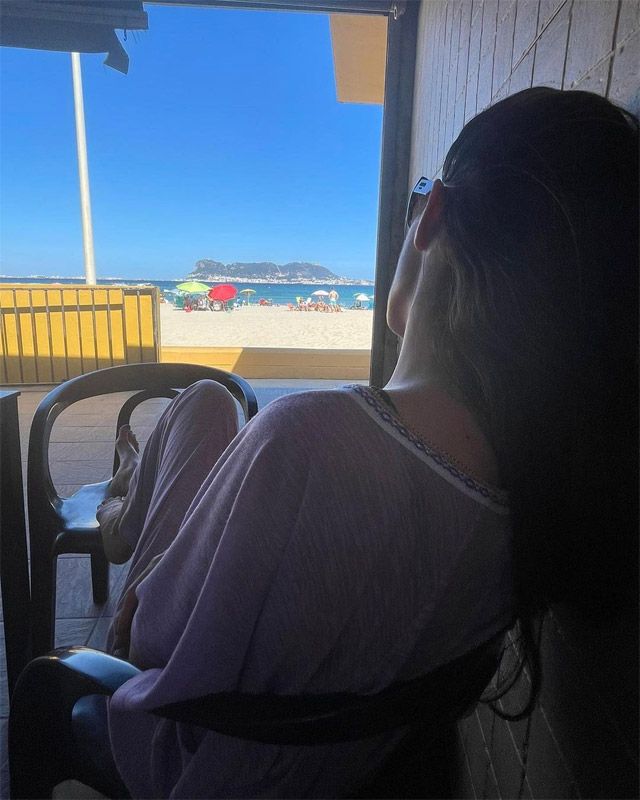 Malú durante sus vacaciones en Algeciras