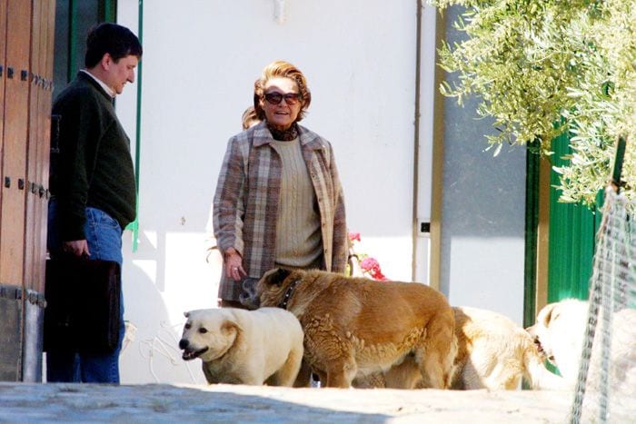 Carmen Sevilla con sus perros