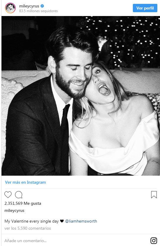 Miley Cyrus y Liam Hemsworth