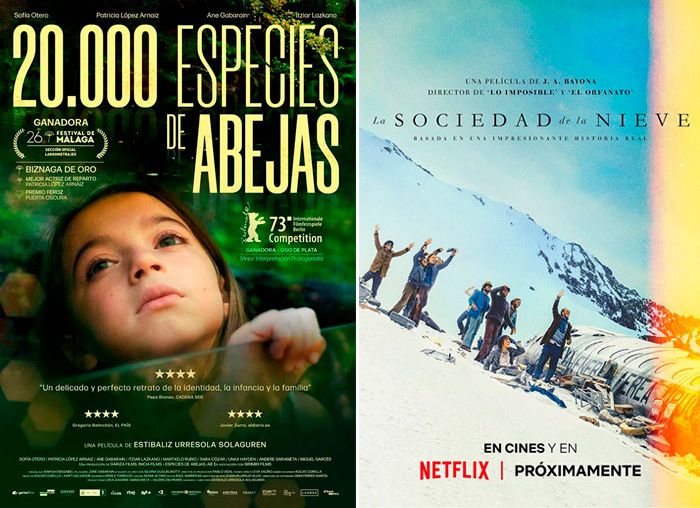 '20.000 especies de abejas' y 'La sociedad de la nieve' lideran las nominaciones de los premios Goya 2024