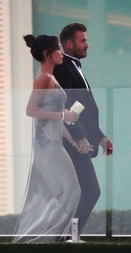 David y Victoria Beckham en la boda de Brooklyn Beckham