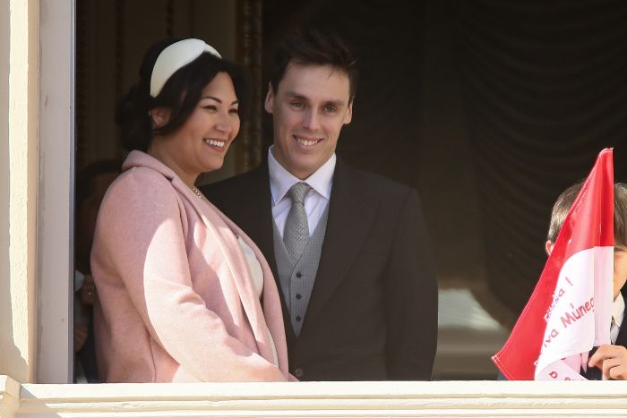 Louis y Marie Ducruet con su perro antes de ser papás