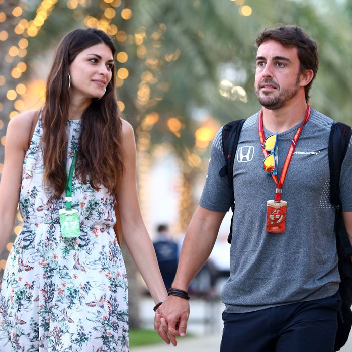 Fernando Alonso se pone romántico con Linda Morselli