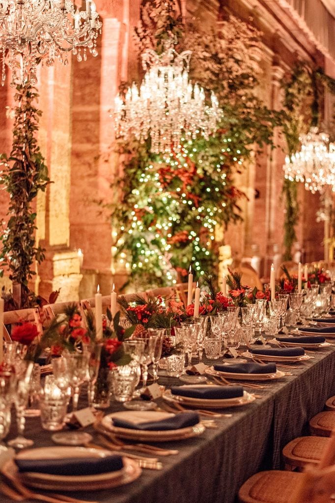 Decoración navideña en una boda organizada por Las bodas de Araventum